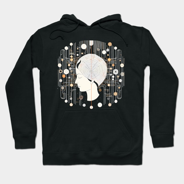 Brain Structures - Surreal Art Hoodie by Unelmoija